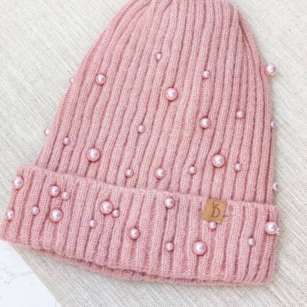 All Over Pearl Beanie
